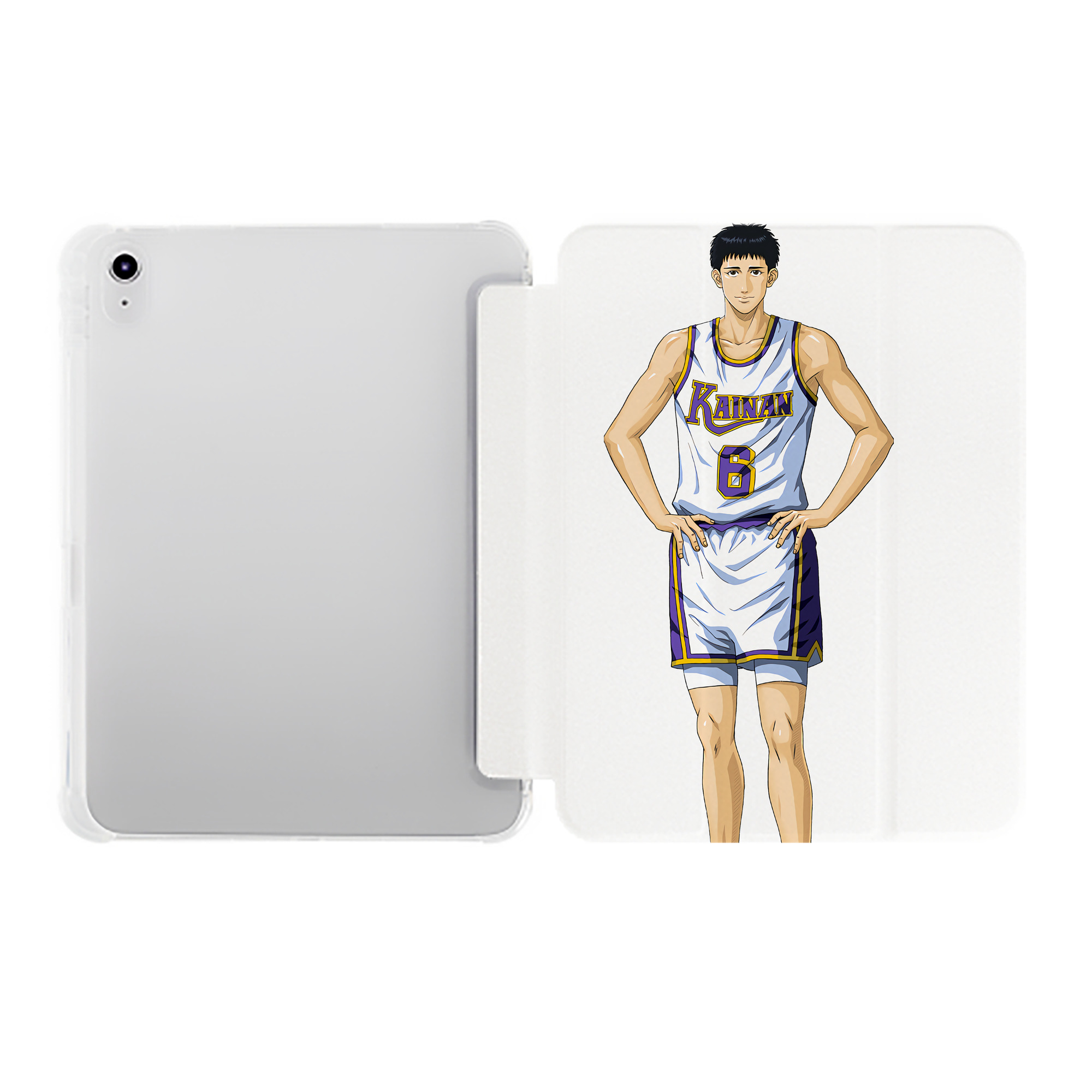 （画像用） SLAM DUNK／スラムダンク IPad ケース ペン収納付き 三つ折りスタンド PUレザー×シリコン 対応機種9.5/10.5/10.9インチ